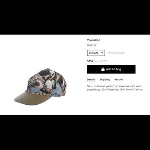 Valentino Butterfly Hat